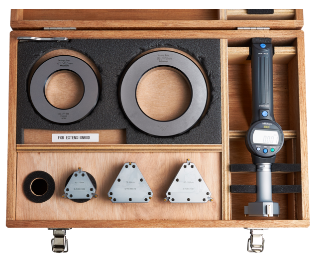 Mitutoyo ABSOLUTE Borematic 3-ponton mérő digitális furatmérő készlet, 50-63 / 62-75 / 75-88 / 87-100 mm, 0.001 mm (568-927) termék fő termékképe